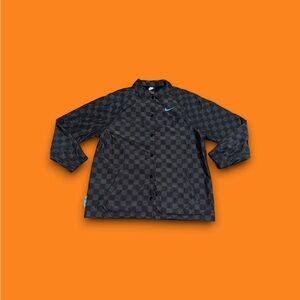 Nike Sportswear Icon Clash Black Checkered Windbreaker Jacket Unisex Medium